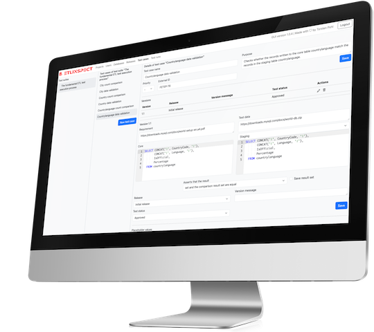 The ETL testing tool ETLinspect